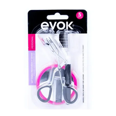Rizador de ojos Evok con cepillo y espejo y repuestos