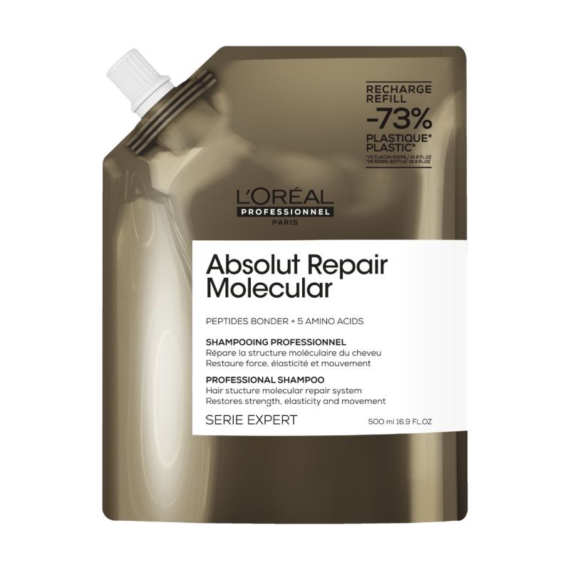 Loreal Professionnel Absolut Repair Molecular Shampoo Refill Pack 500Ml