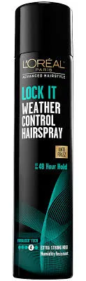 Loreal lock it humidity control hairspray 234gr laca anti frizz y antihumedad