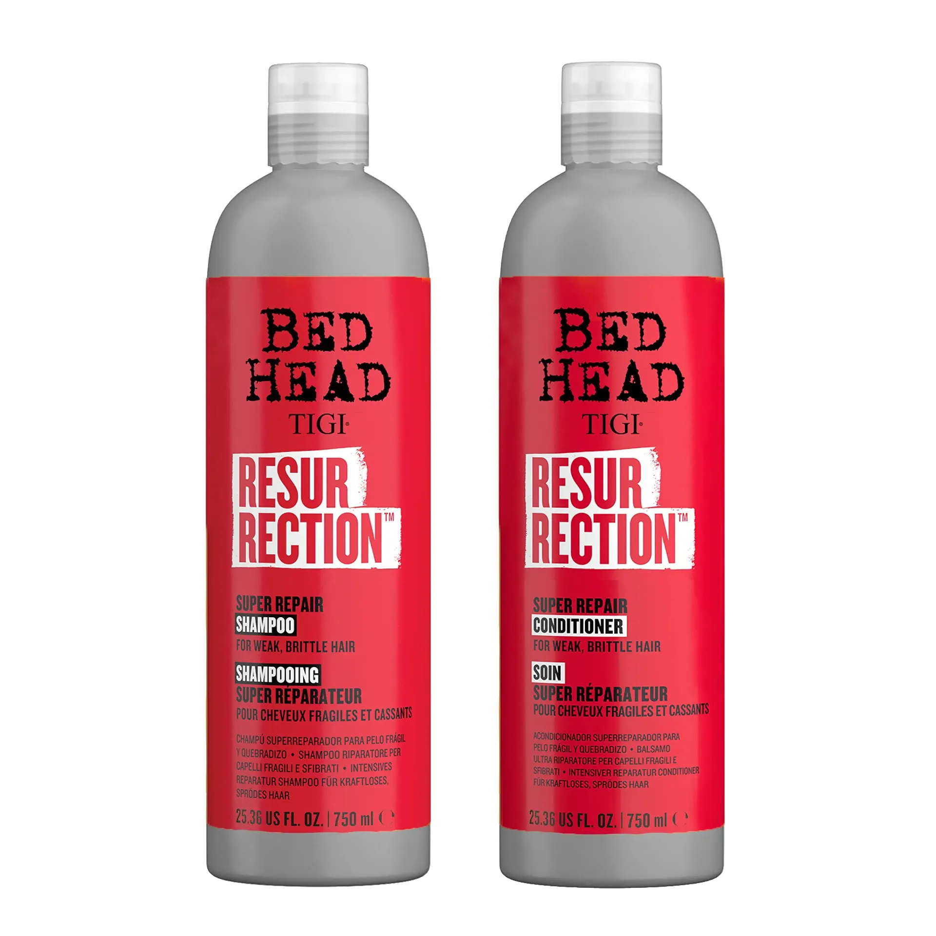 Bed Head Tigi resurrection COMBO shampoo y acondicionador 750ml