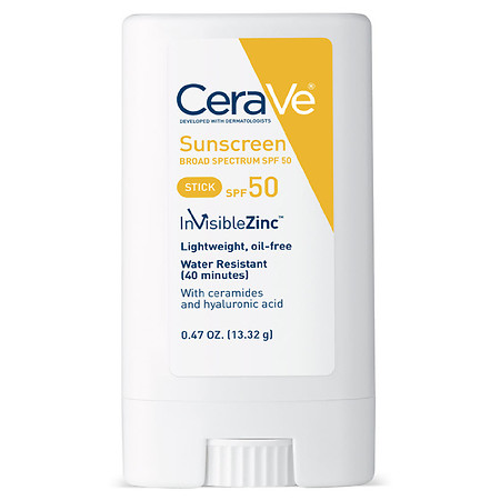 CeraVe Mineral Sunscreen Stick for Face SPF 50 protector solar mineral en barra