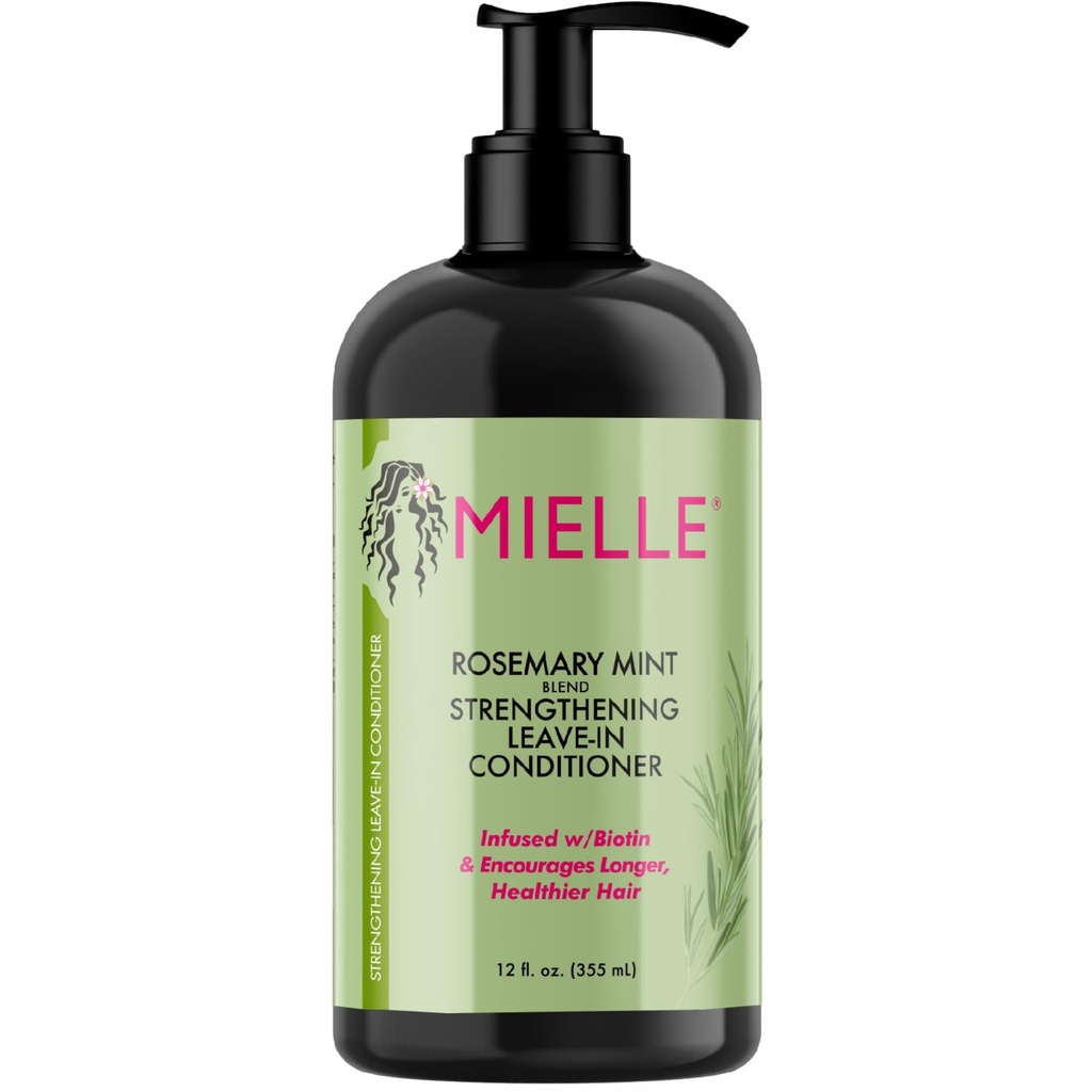 Mielle Organics Rosemary Mint Strengthening Leave in Conditioner 355ml acondicionador romero y menta para fortalecer el cabello