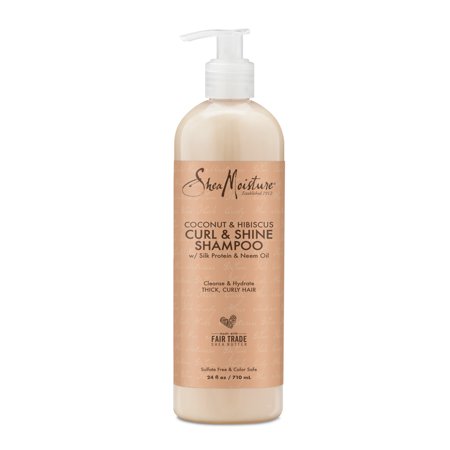 Shea Moisture Shampoo Coconut and Hibiscus  for Thick  Curly Hair  to Cleanse & Hydrate  710ml shampoo para rizos y rulos