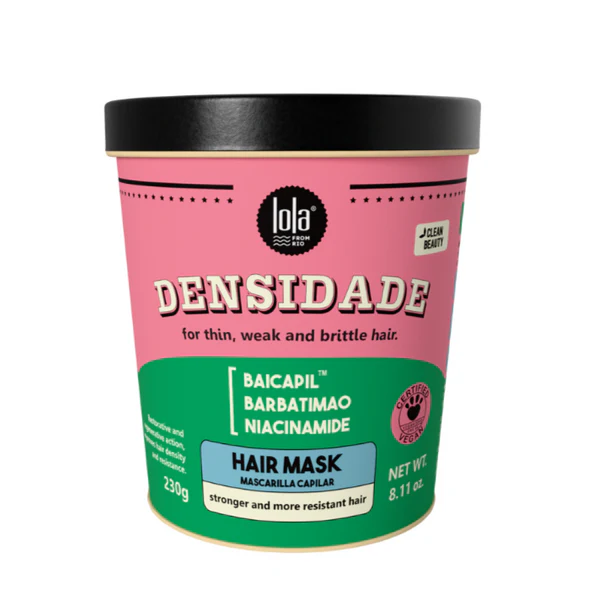 Lola from Rio densidade hair mask 230gr  mascarilla densificadora para cabello fino y debil