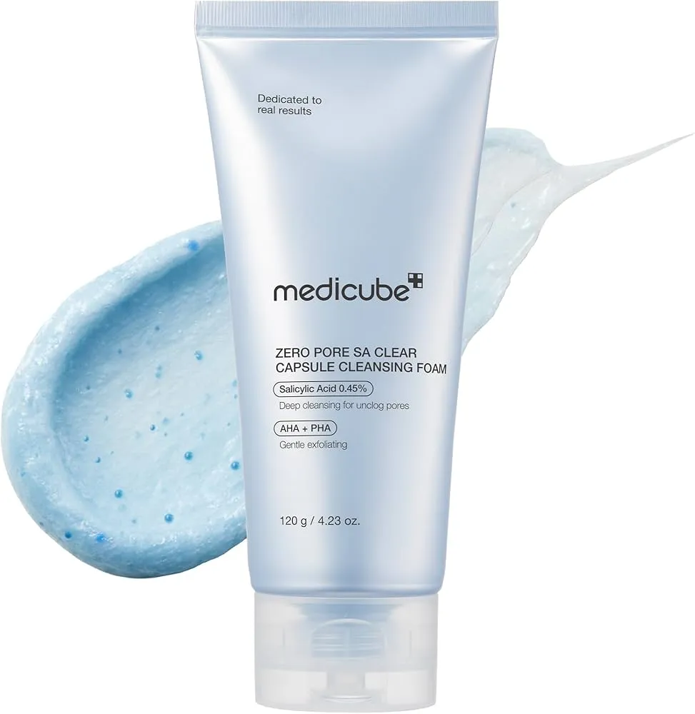 Medicube zero pore sa clear capsule cleansing foam 120gr limpiador facial