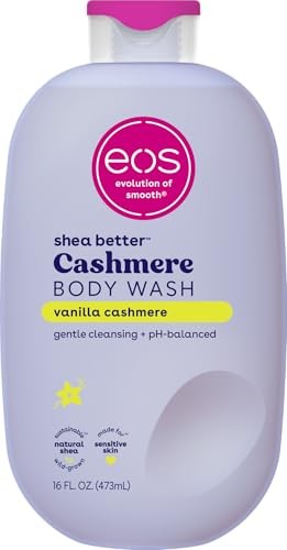 Eos Cashmere Body Wash - Vanilla Cashmere, Moisturizing Body Wash, Creamy Gel Formula 473ml Gel de Baño cremoso