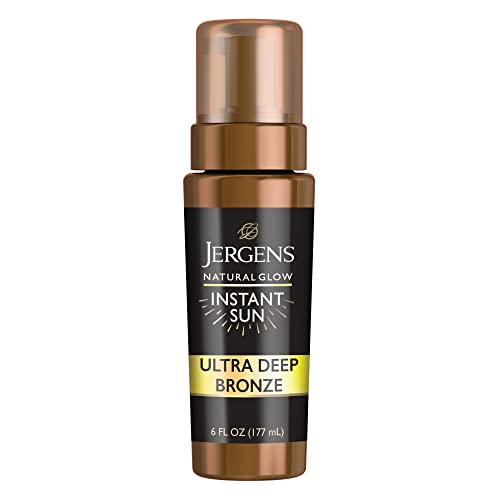 Jergens Natural Glow Instant Sun Sunless Tanning Mousse, Ultra Deep Bronze 177ml Autobronceador ultra profundo