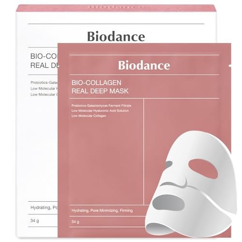 Biodance Bio-Collagen Real Deep Mask Sheets 4 X 34g Mascarillas pack de 4