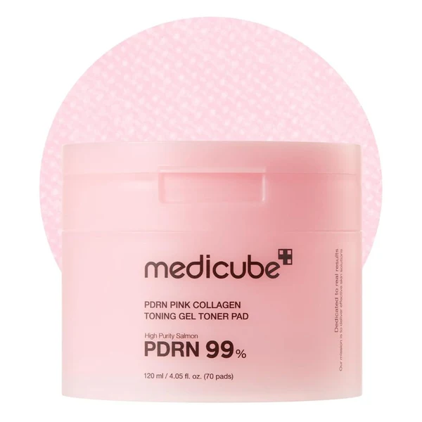 Medicube PDRN pink collagen toning gel Toner Pad 120ml (70 pads)