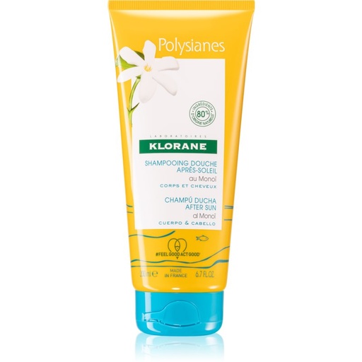 KLORANE POLUSIANES AL MONOI SHAMPOO Y GEL DE DUCHA AFTER SUN 200ML 2 en 1