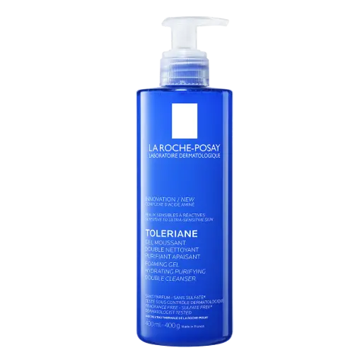 LA ROCHE POSAY TOLERAINE GEL ESPUMOSO DOBLE LIMPIADOR 400ML