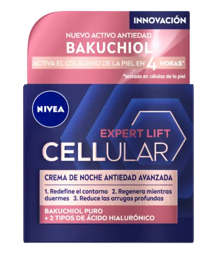 NIVEA CELLULAR EXPERT LIFT CREMA DE NOCHE BAKUCHIOL 50ML