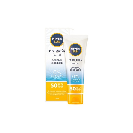 NIVEA SUN FACIAL CONTROL DE BRILLOS 50SPF