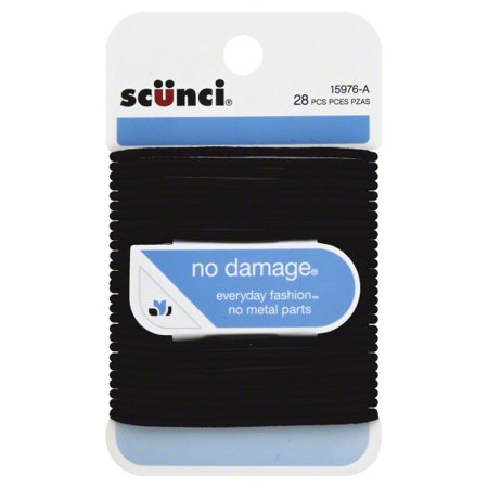 SCUNCI COLAS 28PCS NEGRAS 