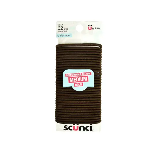 SCUNCI COLAS 32PCS MARRONES 
