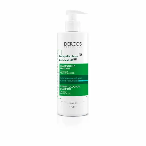 VICHY DERCOS ANTI-PELLICULAIRE GRAS SHAMPOOING TRAITANT 390ML ANTI CASPA PARA CABELLO GRASO