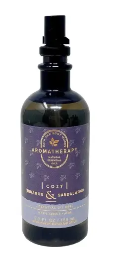 AROMATHERAPY ESSENTIAL OIL MIST BATH AND BODY CINNAMON AND SANDALWOOD