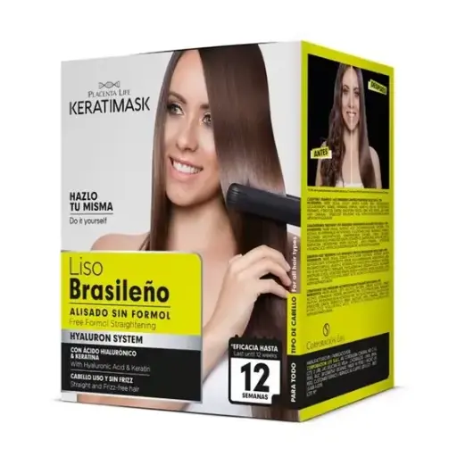 Placenta Life Keratimask liso Brasileño sin formol 4 pasos